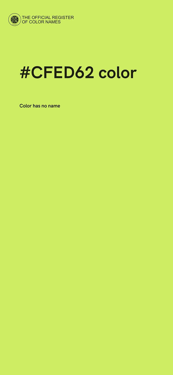 #CFED62 color image