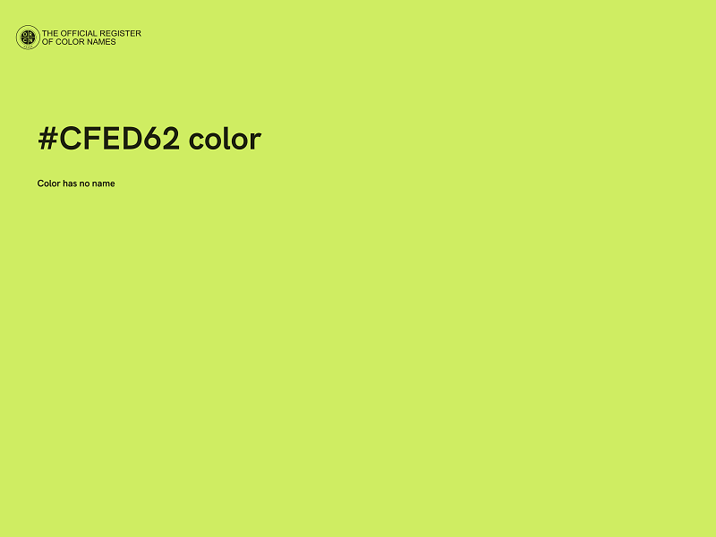 #CFED62 color image