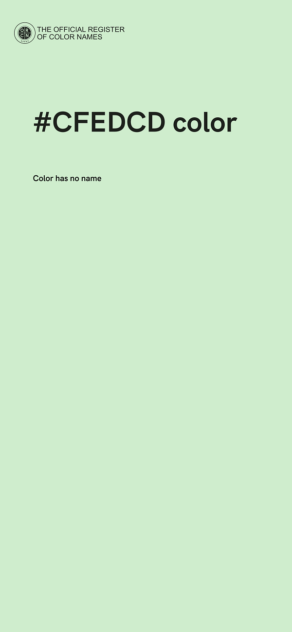 #CFEDCD color image