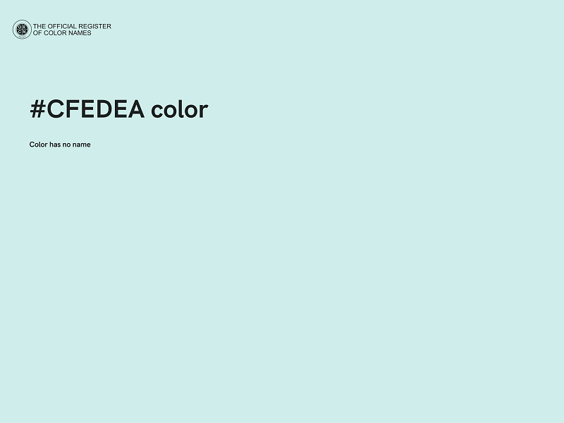 #CFEDEA color image