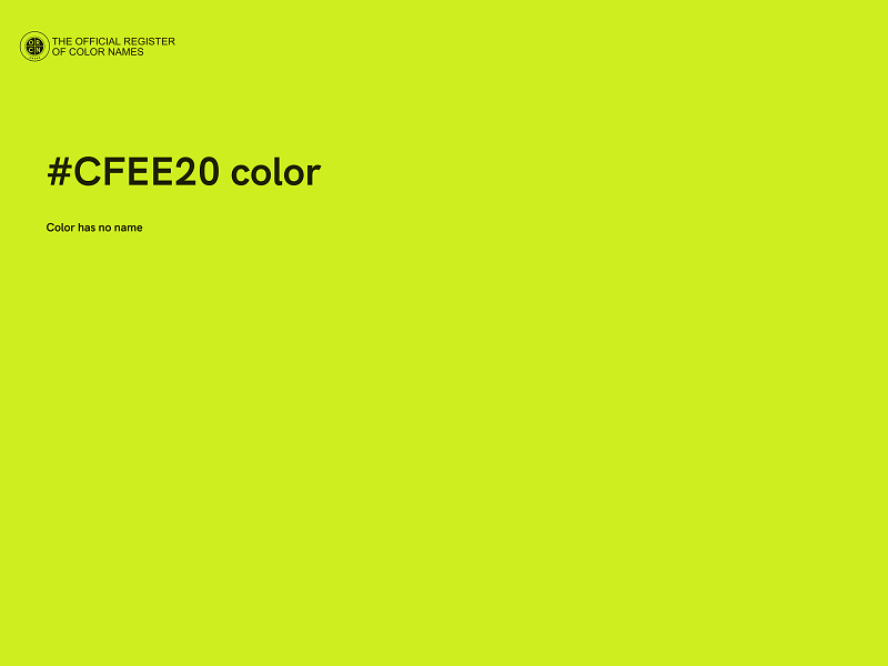 #CFEE20 color image