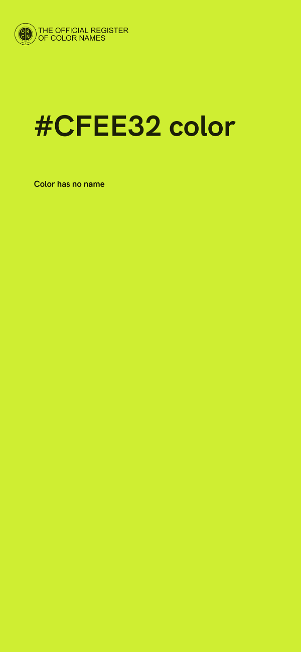 #CFEE32 color image
