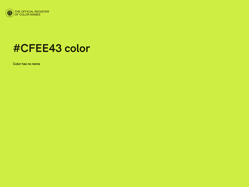 #CFEE43 color image