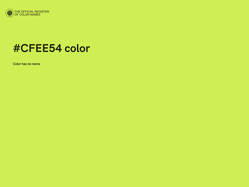 #CFEE54 color image