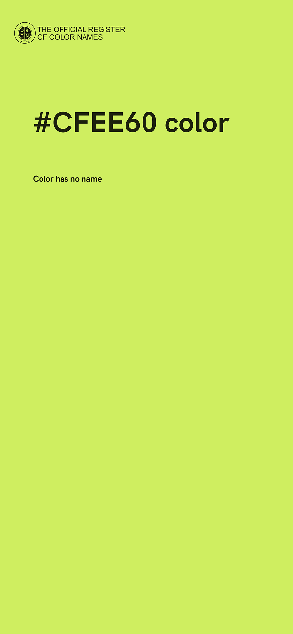 #CFEE60 color image