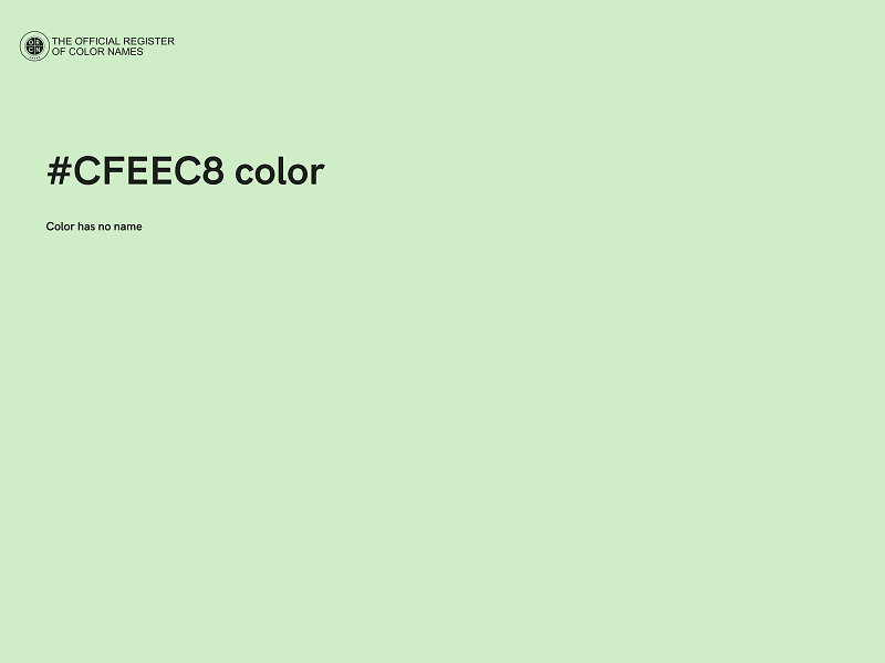 #CFEEC8 color image