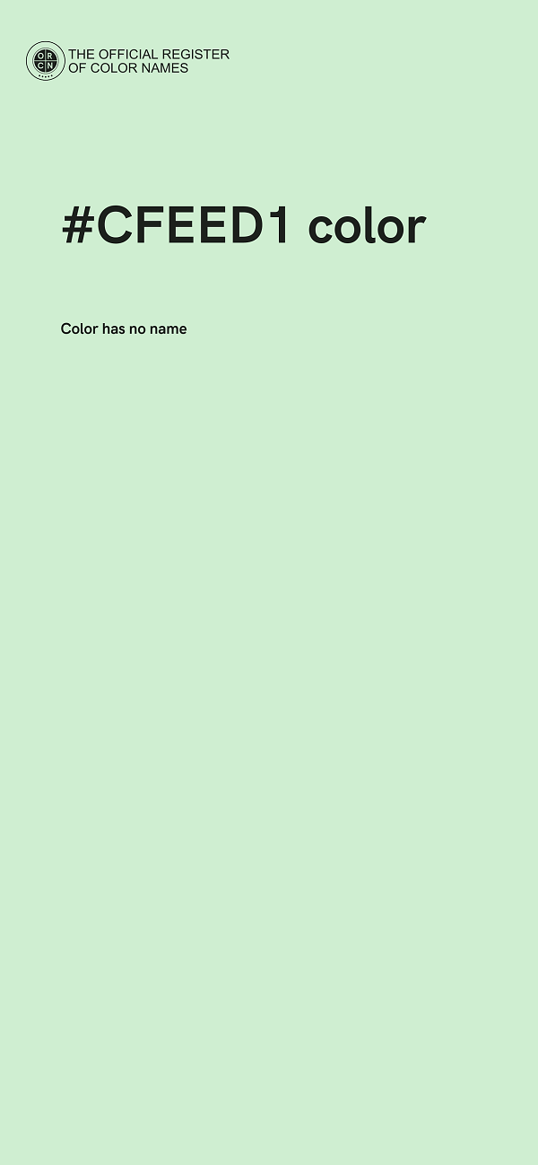 #CFEED1 color image