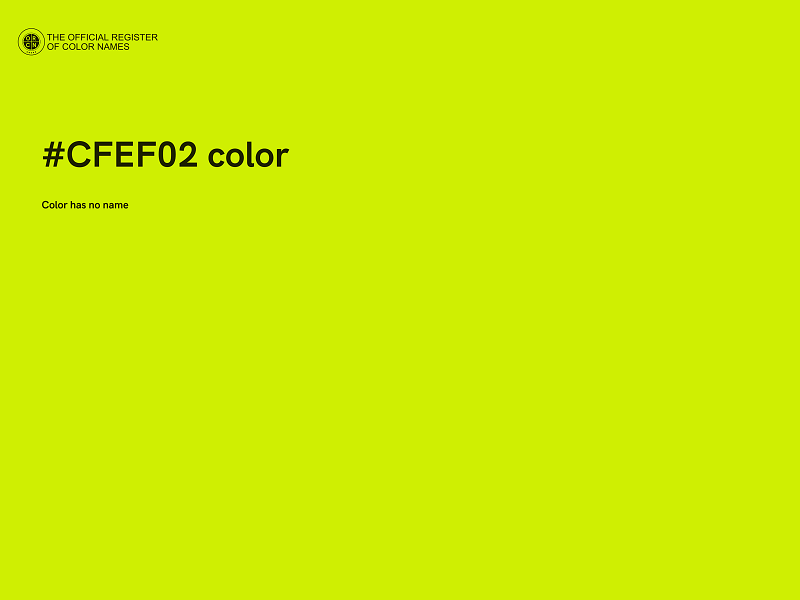#CFEF02 color image