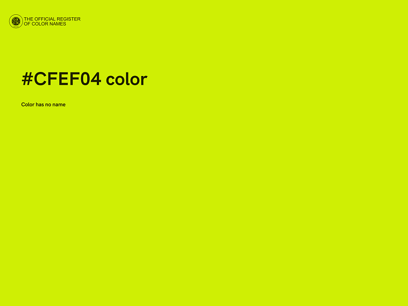 #CFEF04 color image