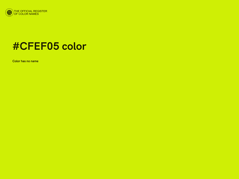 #CFEF05 color image