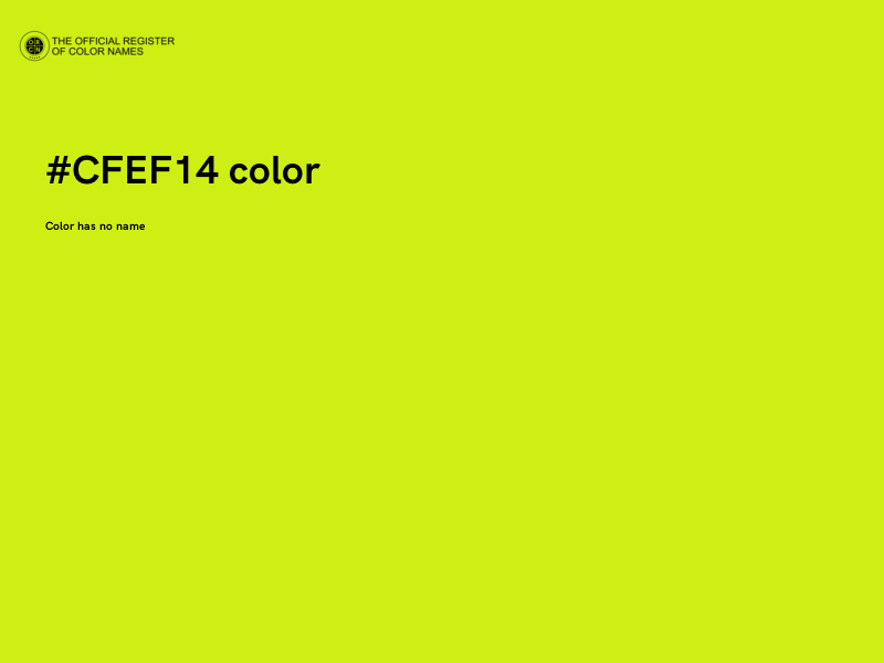 #CFEF14 color image