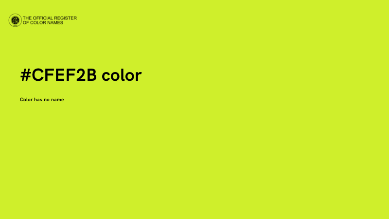 #CFEF2B color image