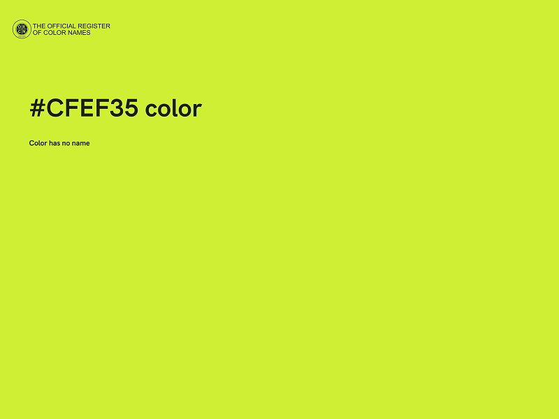 #CFEF35 color image