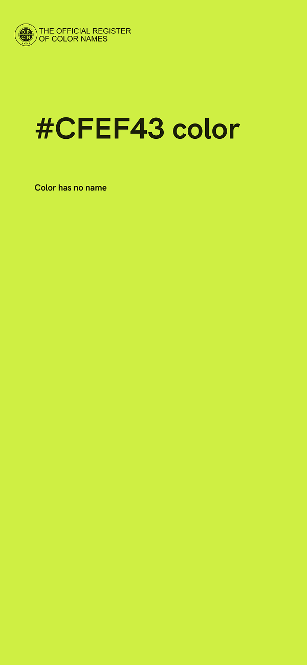#CFEF43 color image