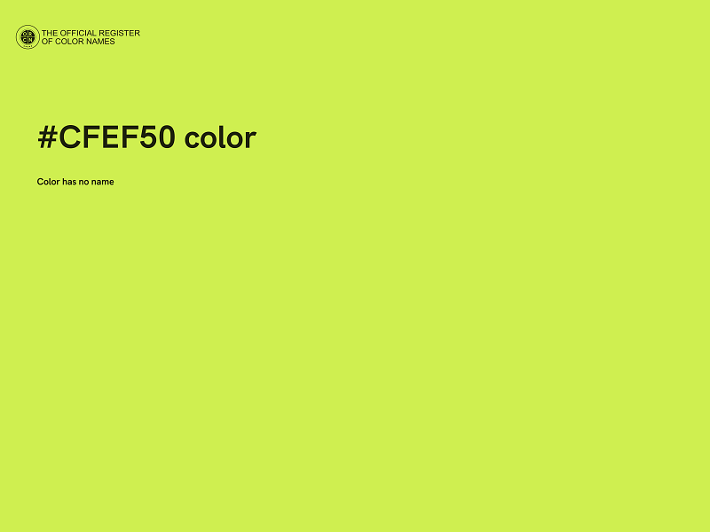 #CFEF50 color image