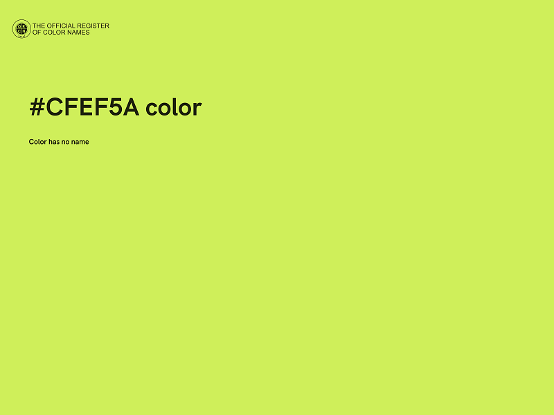 #CFEF5A color image