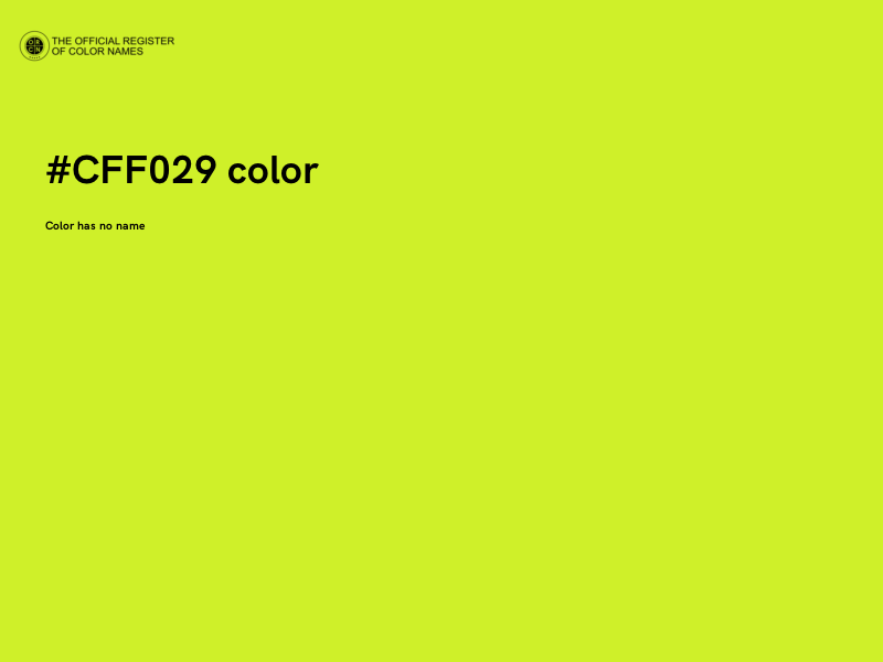 #CFF029 color image
