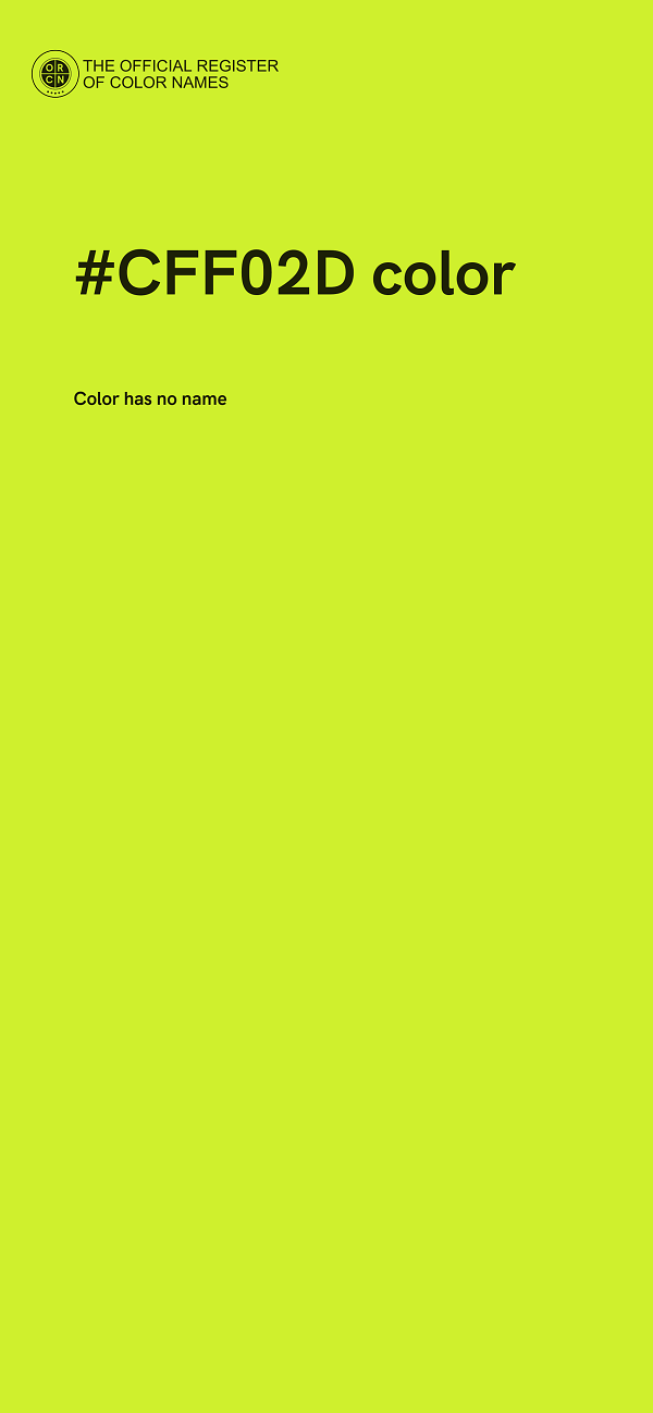 #CFF02D color image
