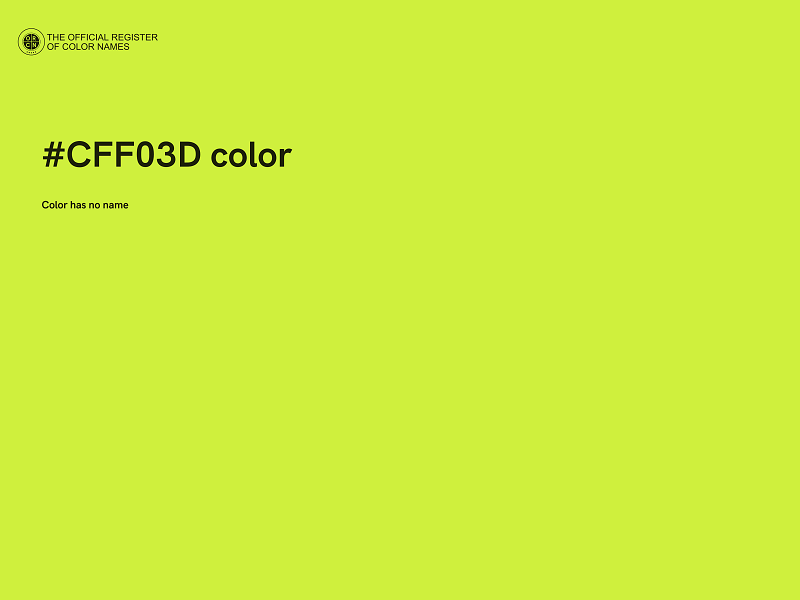 #CFF03D color image