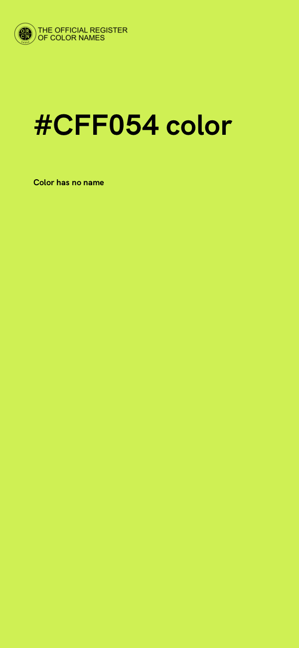 #CFF054 color image