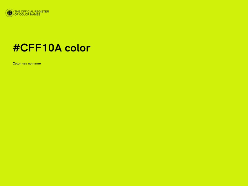 #CFF10A color image