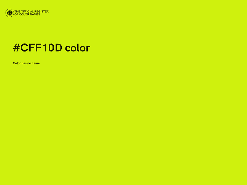 #CFF10D color image