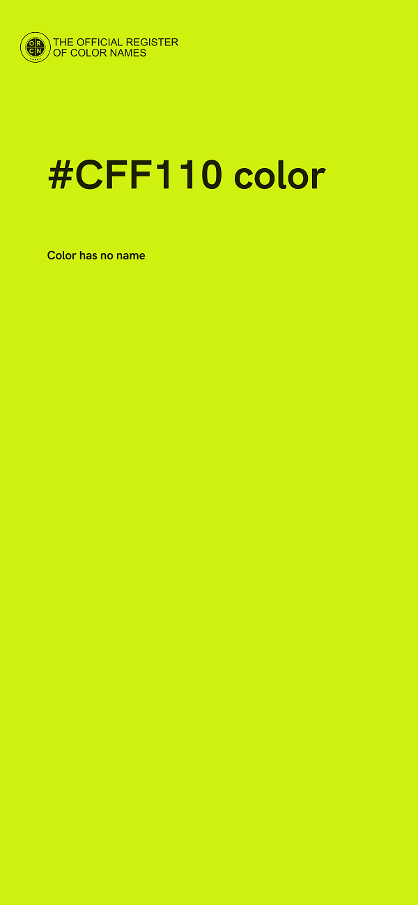 #CFF110 color image