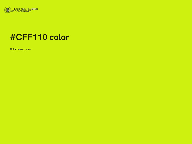 #CFF110 color image