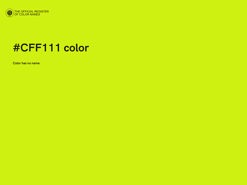 #CFF111 color image