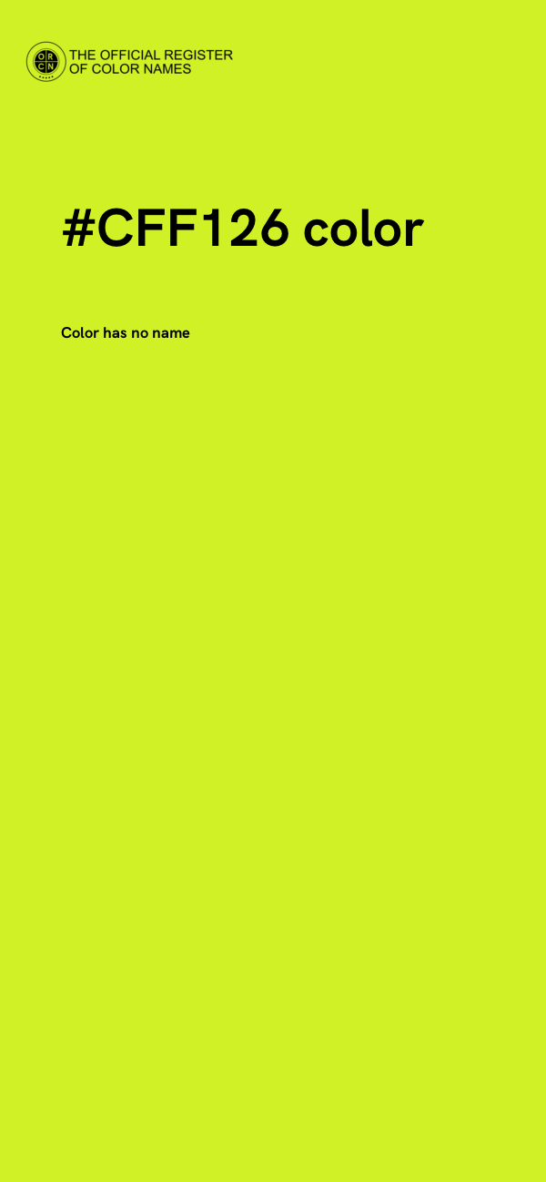 #CFF126 color image