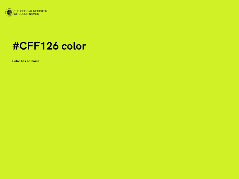 #CFF126 color image