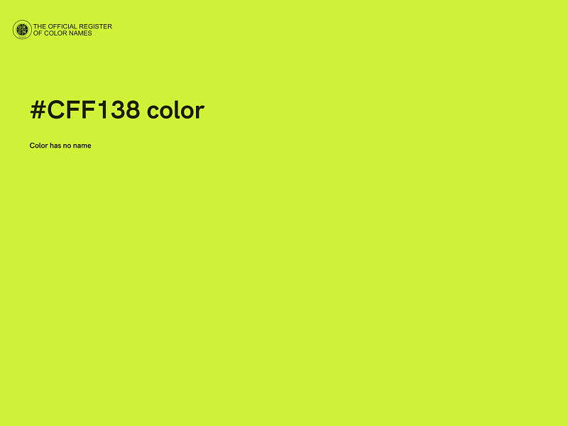 #CFF138 color image