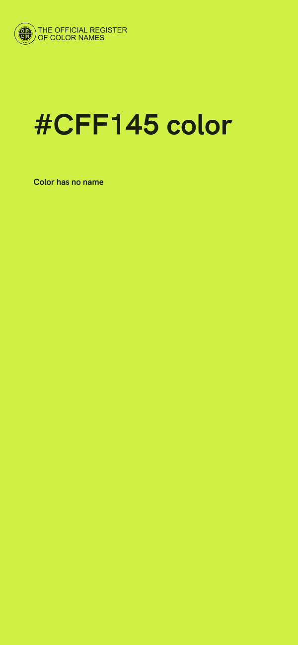 #CFF145 color image
