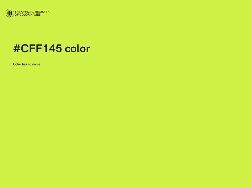 #CFF145 color image