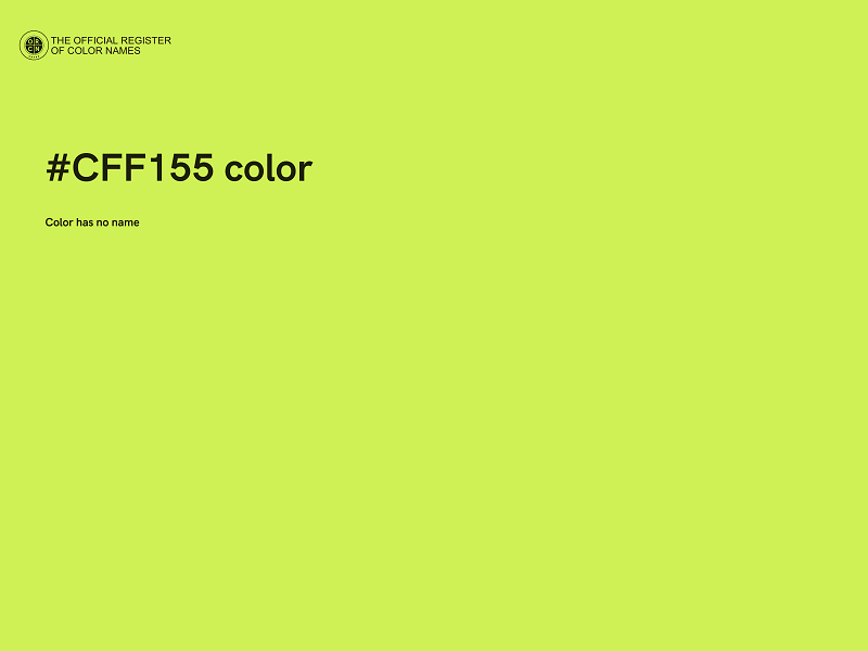 #CFF155 color image