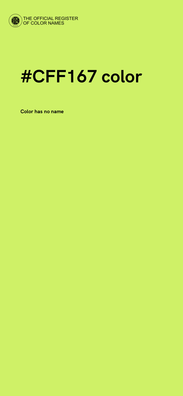 #CFF167 color image