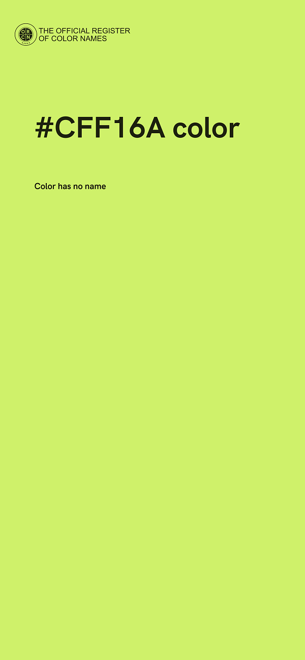 #CFF16A color image
