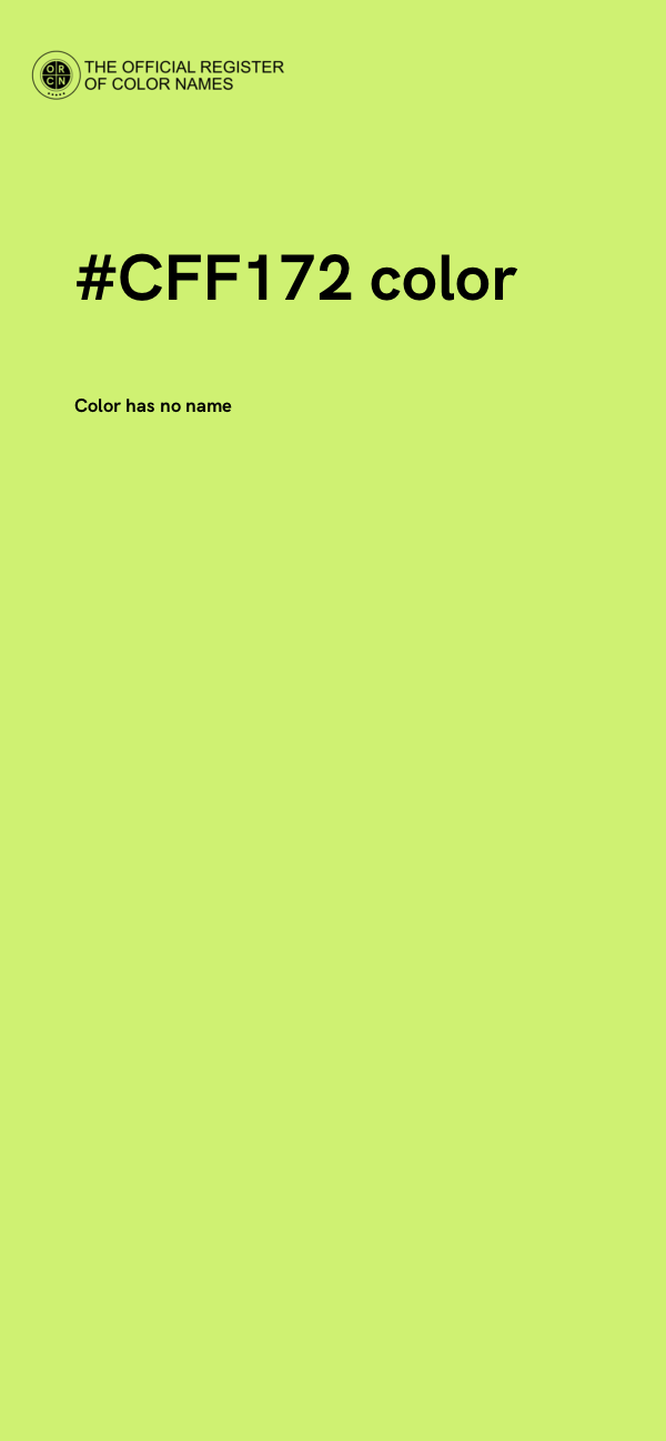 #CFF172 color image