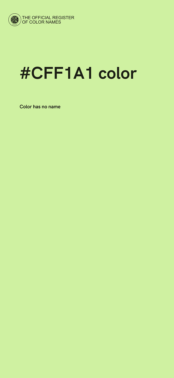 #CFF1A1 color image