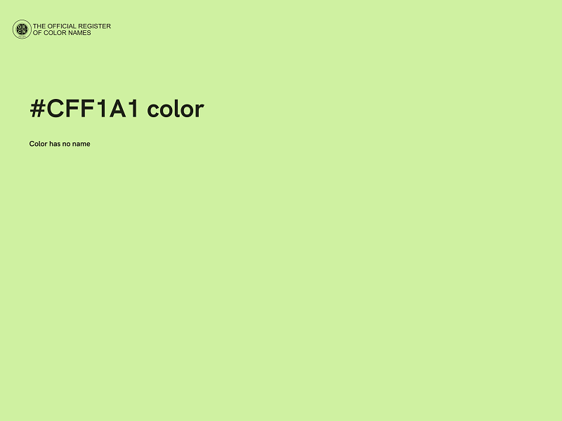 #CFF1A1 color image
