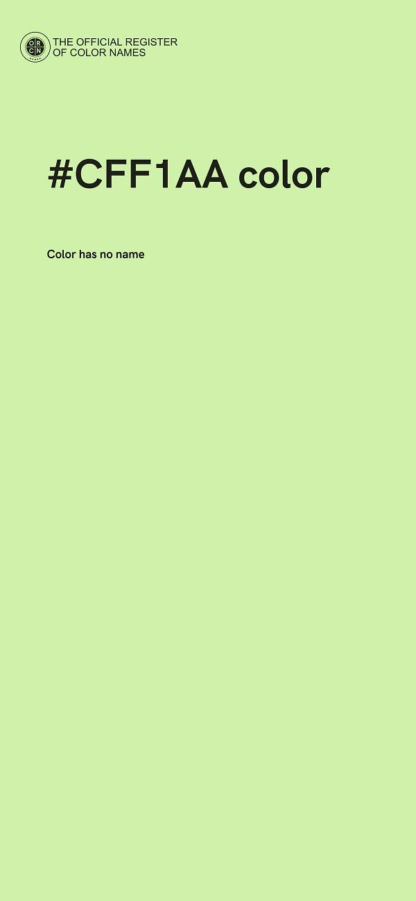#CFF1AA color image