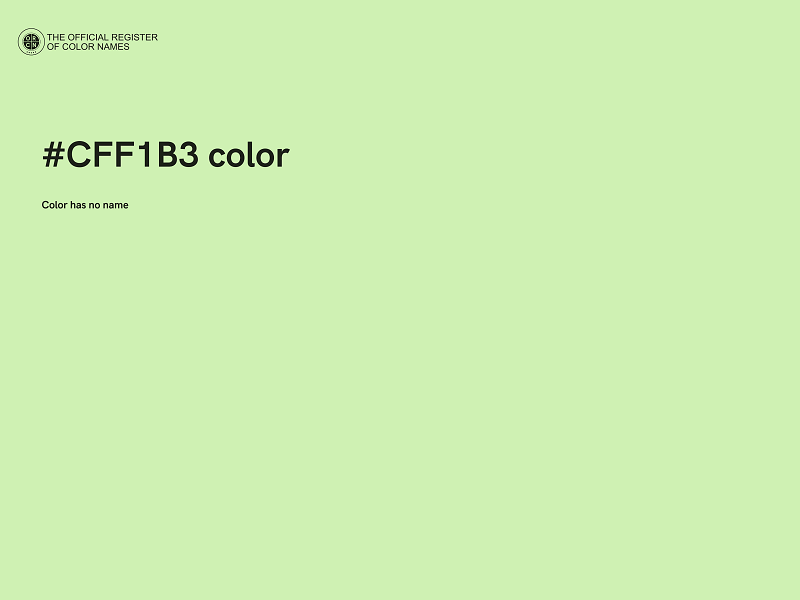 #CFF1B3 color image