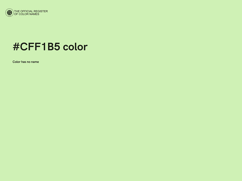 #CFF1B5 color image