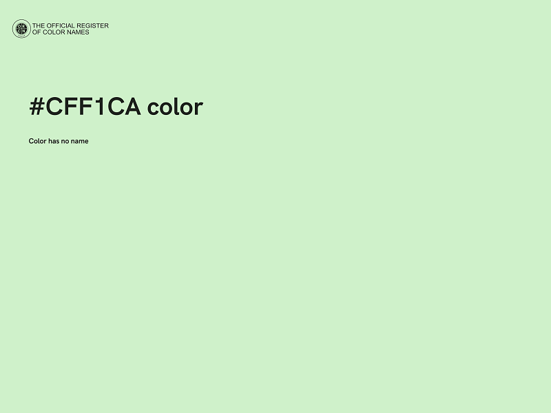 #CFF1CA color image