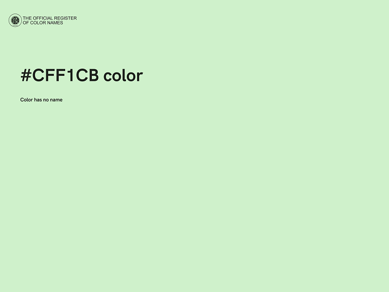 #CFF1CB color image