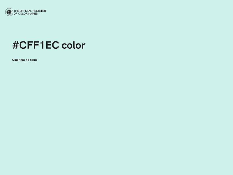 #CFF1EC color image