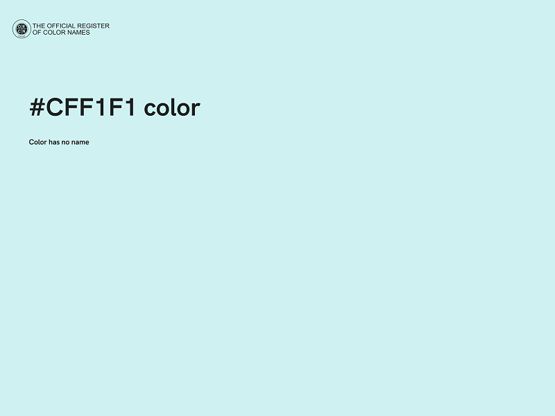 #CFF1F1 color image