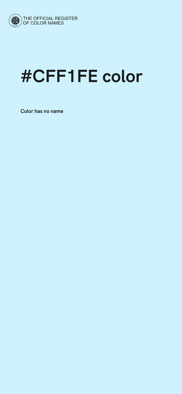 #CFF1FE color image