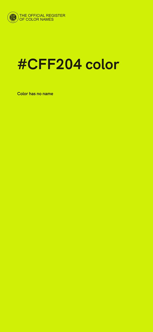 #CFF204 color image