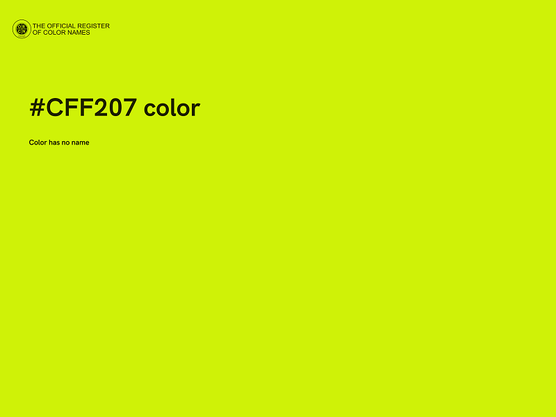 #CFF207 color image